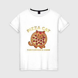 Женская футболка Pizza Cat