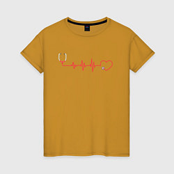 Женская футболка Медсестра Стетоскоп Z
