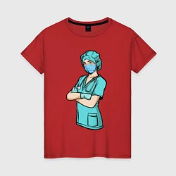 Женская футболка Медсестра Медработник Z