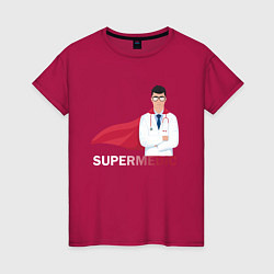 Женская футболка Супер врач Super Doc Z