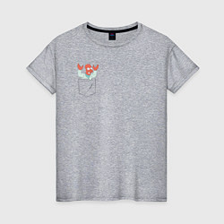Женская футболка Zoidberg карман