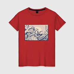 Женская футболка Японская лягушка Укиё-э