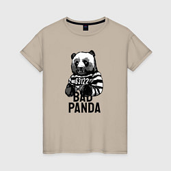Женская футболка Плохая панда