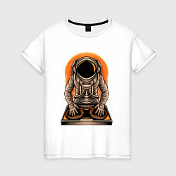 Женская футболка Космонавт диджей - cosmo DJ