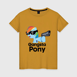 Женская футболка Gangsta pony