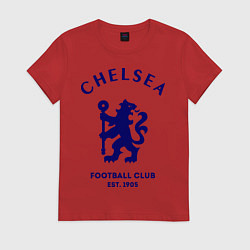 Футболка хлопковая женская Chelsea Est. 1905, цвет: красный