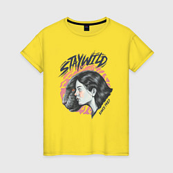Женская футболка Девушка - пантера StayWild