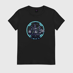 Женская футболка Корабль Дух океана