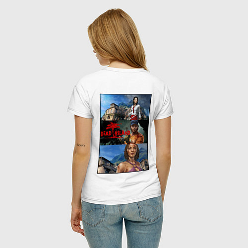 Женская футболка Dead Island Мертвый остров / Белый – фото 4