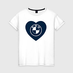 Женская футболка БМВ - Сердечко
