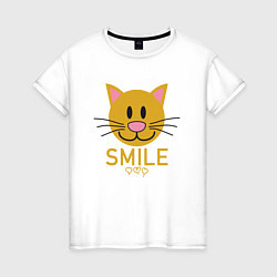 Женская футболка Smile Cat