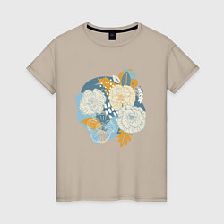 Женская футболка Абстрактный букет цветов