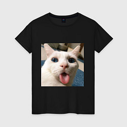 Женская футболка Мем про кота
