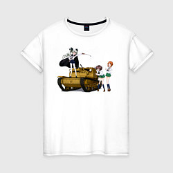 Женская футболка Девушки и танки, Школа Anzio