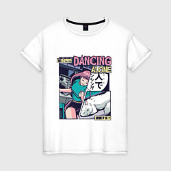 Женская футболка Vaporwave Anime Dancing Girl