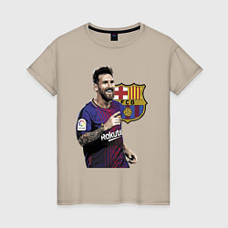 Женская футболка Lionel Messi Barcelona Argentina