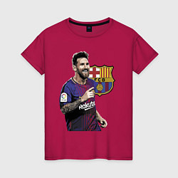 Женская футболка Lionel Messi Barcelona Argentina