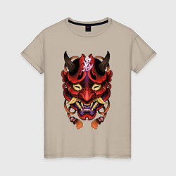 Женская футболка Маска демона