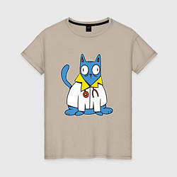 Женская футболка Кот Врач Cat Doctor Trust me