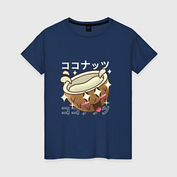 Женская футболка Японский кавайный кокос