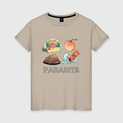 Женская футболка Parasite Food