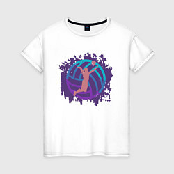 Женская футболка Violet Volleyball