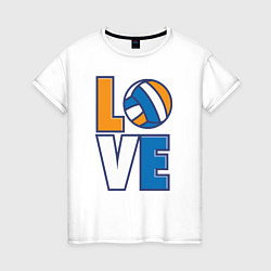 Женская футболка Love Volleyball