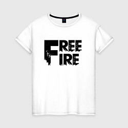Женская футболка Free Fire big logo