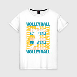 Женская футболка Волейбол