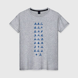 Женская футболка Треугольные иконки