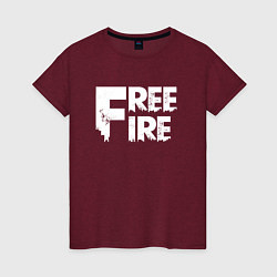 Женская футболка FREEFIRE FF WHITE LOGO Z