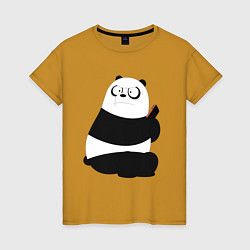Женская футболка Возмущенная панда