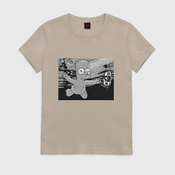 Женская футболка Simpsons x Nirvana