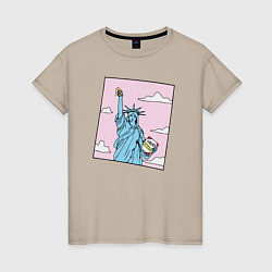 Женская футболка Liberty Pizza