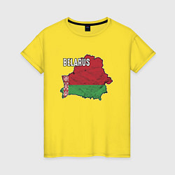 Женская футболка Belarus Map