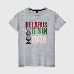 Женская футболка ДНК - Беларусь
