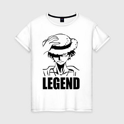 Женская футболка Луффи Легенда One Piece