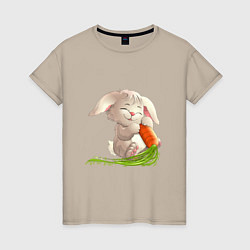 Женская футболка Солнышко с морковкой