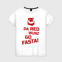 Женская футболка Только красное ездит быстро