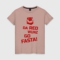 Женская футболка Только красное ездит быстро
