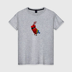 Женская футболка Попугай Parrot