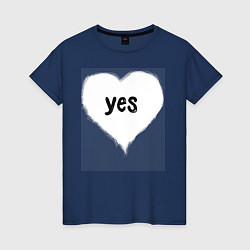 Женская футболка Сердце, любовь
