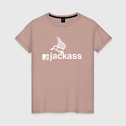 Женская футболка Jackass