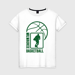 Женская футболка Milwaukee Basketball