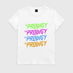 Футболка хлопковая женская The Prodigy, цвет: белый