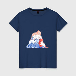 Женская футболка Стая котиков