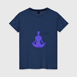 Женская футболка Космическая медитация