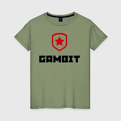 Футболка хлопковая женская Gambit, цвет: авокадо