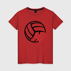 Женская футболка Love Volleyball