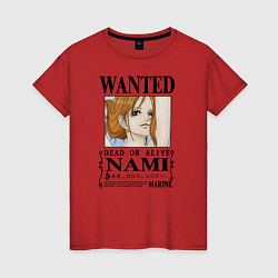 Женская футболка Нами в розыске One Piece